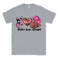 Heather Grey peace love  cowgirl Classic Tee - AdoDesignShop