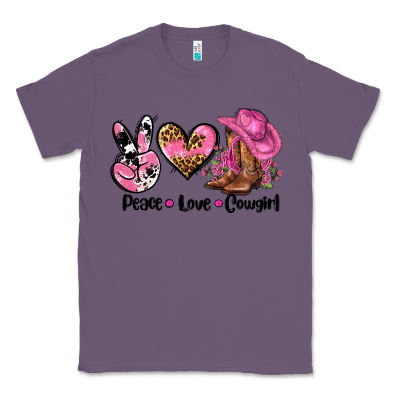 Peace Love  Cowgirl Classic Tee by AdoDesignShop | Teevron
