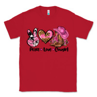 Red peace love  cowgirl Classic Tee - AdoDesignShop