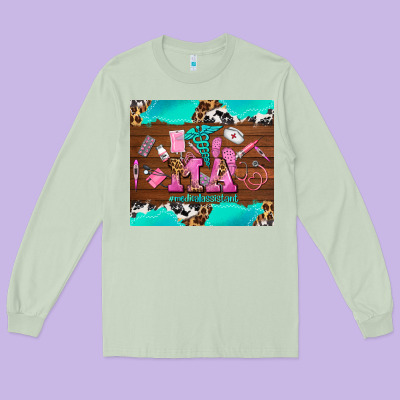 Ma Medical Assistant And Elements Long Sleeve Tee Designed By Adodesignshop