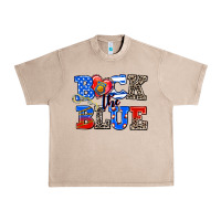 French Oak back the blue Urban Heavy Tee - AdoDesignShop