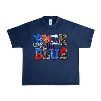 Navy back the blue Urban Heavy Tee - AdoDesignShop