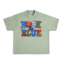 Oil Green back the blue Urban Heavy Tee - AdoDesignShop