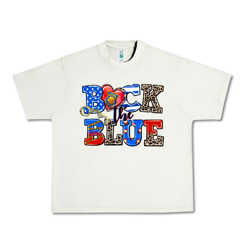 Back The Blue Urban Heavy Tee by AdoDesignShop | Teevron