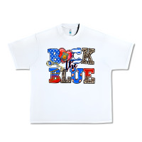 White back the blue Urban Heavy Tee - AdoDesignShop