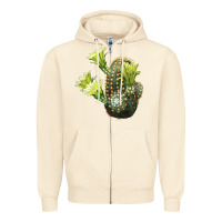 Sandshell nylon hedgehog cactus Zipper Hoodie - LillyAllenDesigns