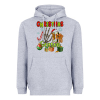 Heather Grey christmas season Heavyweight Hoodie - MaliasSmallBusiness