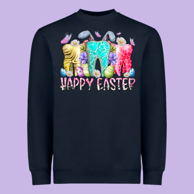 Happy Easter Tooth Heavyweight Sweatshirt Designed By Racoondesign