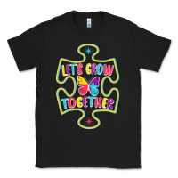 Black Let s Grow Together Classic Tee - CowhideDigitalArt
