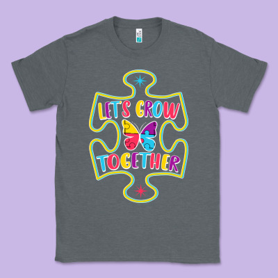 Let S Grow Together Classic Tee Designed By Cowhidedigitalart