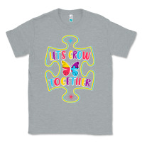 Heather Grey Let s Grow Together Classic Tee - CowhideDigitalArt