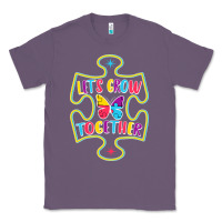 Lavender Let s Grow Together Classic Tee - CowhideDigitalArt
