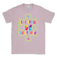 Lilac Let s Grow Together Classic Tee - CowhideDigitalArt
