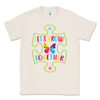 Natural Let s Grow Together Classic Tee - CowhideDigitalArt