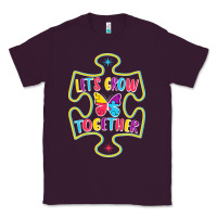 Plum Let s Grow Together Classic Tee - CowhideDigitalArt