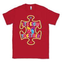 Red Let s Grow Together Classic Tee - CowhideDigitalArt