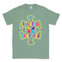Sage Let s Grow Together Classic Tee - CowhideDigitalArt