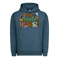 Pigment Midnight Navy One thankful Nurse Urban Hoodie - NancyCooperArtShop