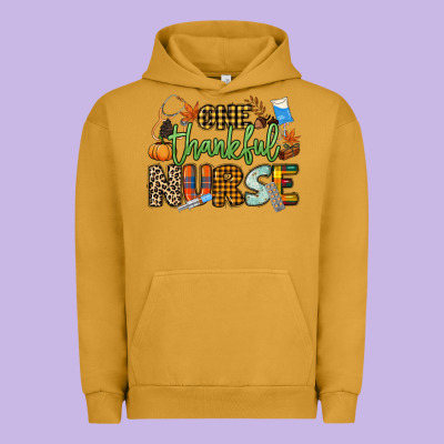 One Thankful Nurse Urban Hoodie Designed By Nancycooperartshop