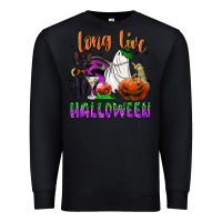 Black long live halloween Premium Sweatshirt - NancyCooperArtShop