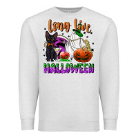 Oatmeal Heather long live halloween Premium Sweatshirt - NancyCooperArtShop