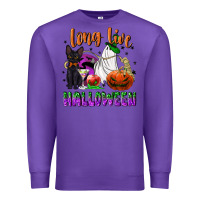Purple long live halloween Premium Sweatshirt - NancyCooperArtShop