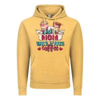 Vintage Mustard just a mom who loves coffee Vintage Hoodie - Zillion Design Studio