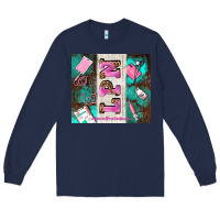 Navy lpn licenced practical nurse and element Long Sleeve Tee - AdoDesignShop