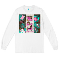 White lpn licenced practical nurse and element Long Sleeve Tee - AdoDesignShop