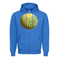 True Royal golden barrel cactus Zipper Hoodie - LillyAllenDesigns