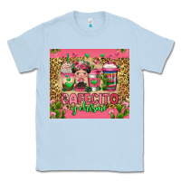 Dusty Blue cafecito y chisme coffee cups Classic Tee - Jasminsmagicworld