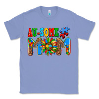 Colony Blue ausome autism mom Classic Tee - AdoDesignShop