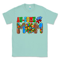 Seafoam ausome autism mom Classic Tee - AdoDesignShop