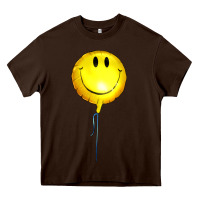 Chocolate Brown Balloon smile Heavy Core Tee - Artiststas