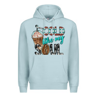Blue Mist cold like my soul with coffee Premium Hoodie - BarkalooDesign