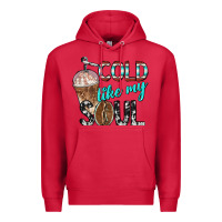 Cardinal cold like my soul with coffee Premium Hoodie - BarkalooDesign
