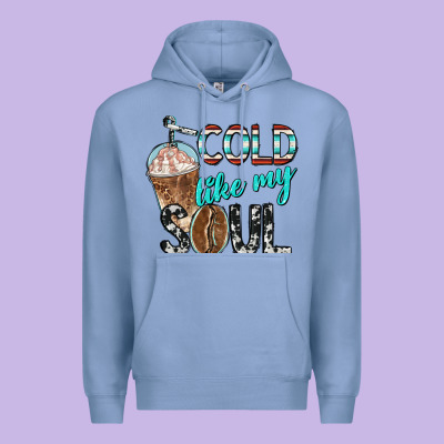 Cold Like My Soul With Coffee Premium Hoodie Designed By Barkaloodesign