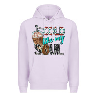 Lilac cold like my soul with coffee Premium Hoodie - BarkalooDesign