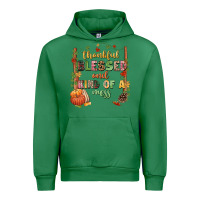 Emerald Thankful blessed and kind of a mess Urban Hoodie - NancyCooperArtShop