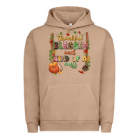 Pigment Burro Thankful blessed and kind of a mess Urban Hoodie - NancyCooperArtShop