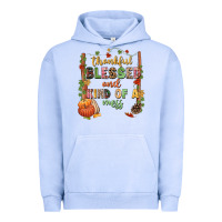 Pigment Grape Ice Thankful blessed and kind of a mess Urban Hoodie - NancyCooperArtShop