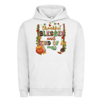 Pigment Lunar Rock Thankful blessed and kind of a mess Urban Hoodie - NancyCooperArtShop