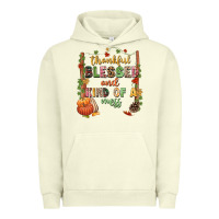 Pigment Pistachio Thankful blessed and kind of a mess Urban Hoodie - NancyCooperArtShop