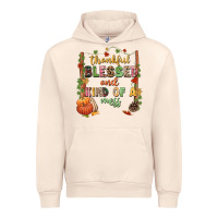 Sandshell Thankful blessed and kind of a mess Urban Hoodie - NancyCooperArtShop