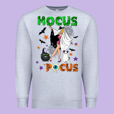 Hocus Pocus With Witch Premium Sweatshirt Designed By Nancycooperartshop
