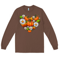 Chestnut pumpkin and daisies Long Sleeve Tee - AdoDesignShop