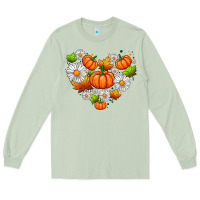 Matcha pumpkin and daisies Long Sleeve Tee - AdoDesignShop
