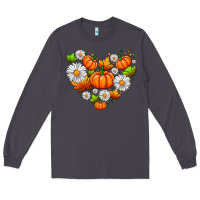 Smoke pumpkin and daisies Long Sleeve Tee - AdoDesignShop