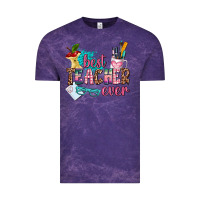 Cloud Purple best teacher ever Vintage Tee - AdoDesignShop