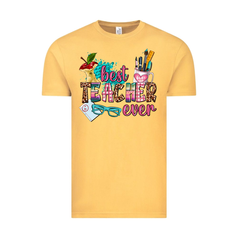Best Teacher Ever Vintage Tee by AdoDesignShop | Teevron